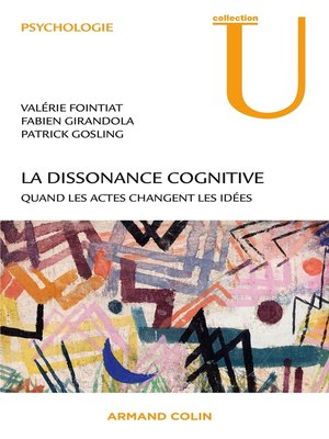 cover image of La dissonance cognitive